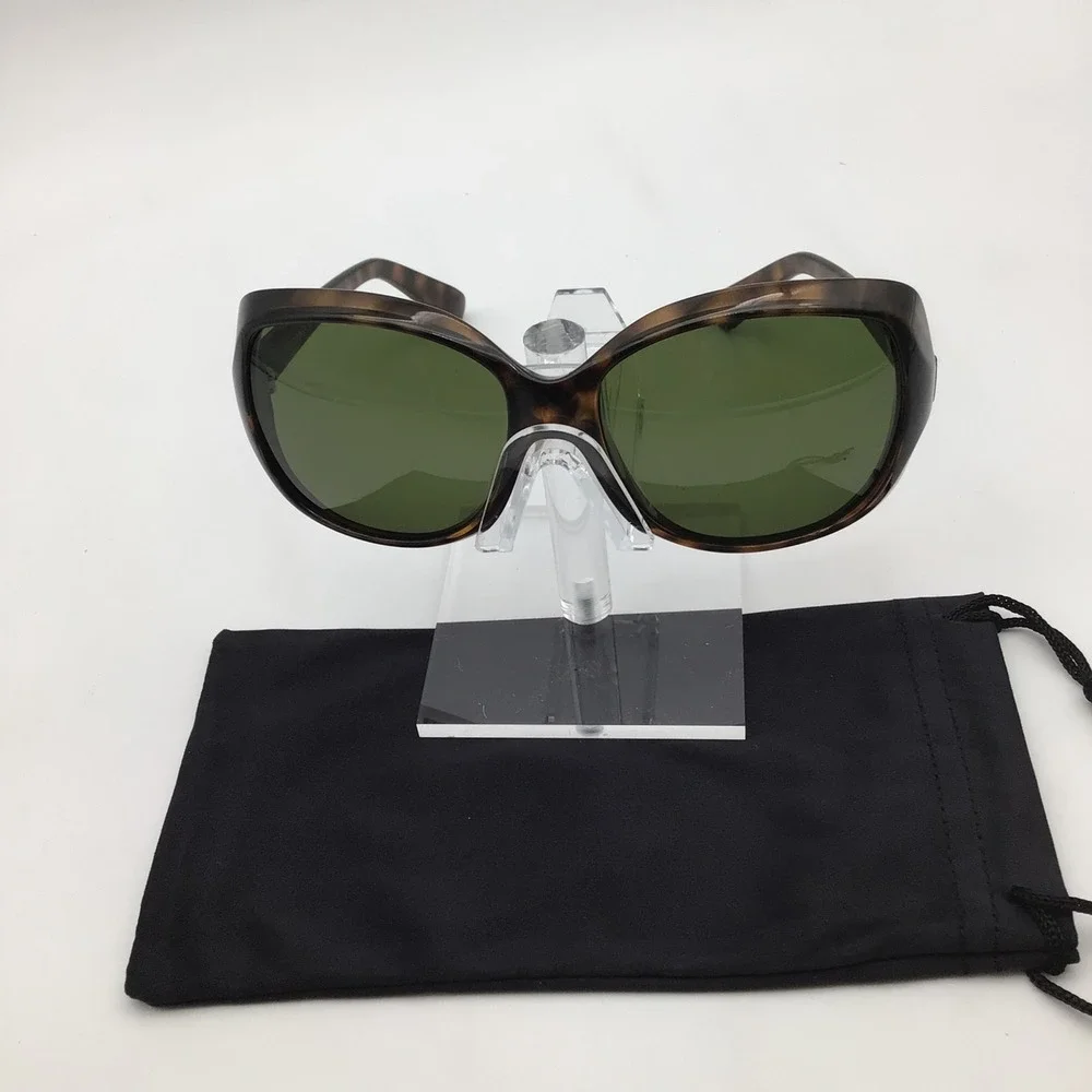 Dolce & Gabbana Womens Oversized Tortoise Sunglasses Green Lens 502/13 Italy NEW